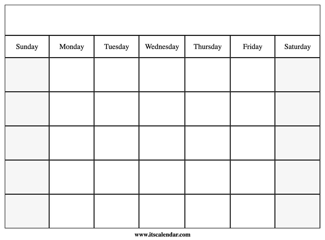 mini calendar templates